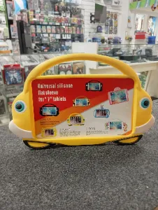 Funda universal de silicona con diseño de auto para tablet de 7 pulgadas