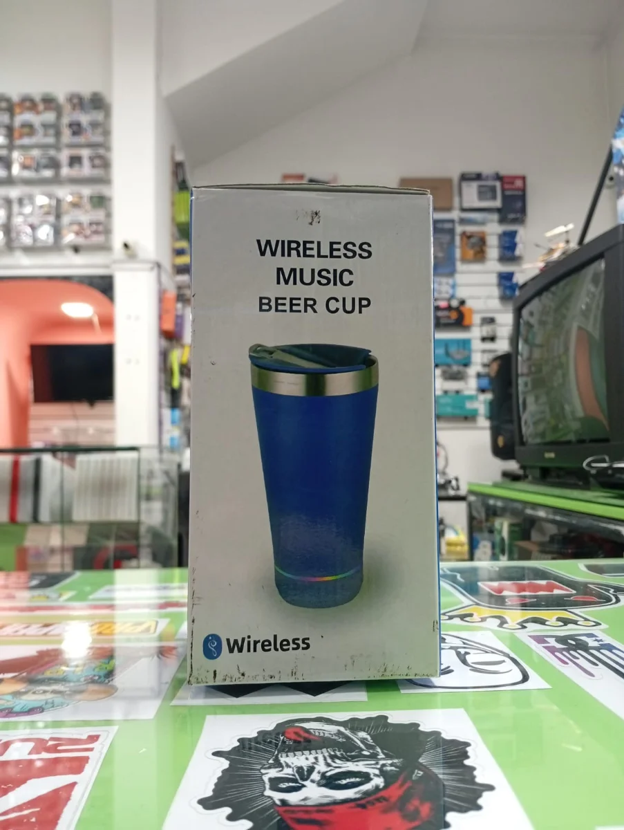 Vaso musical inalámbrico con parlante