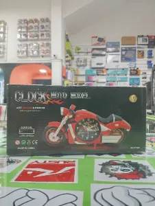 Reloj decorativo motocicleta roja PF008