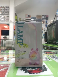 Lámpara LED Cute Pet rosa con soporte para celular