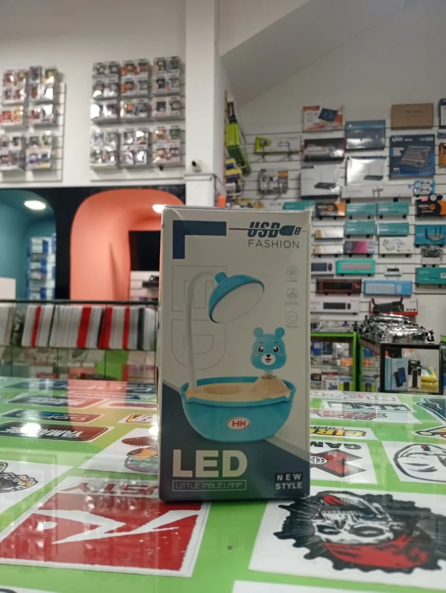 Lámpara LED USB con diseño de oso azul