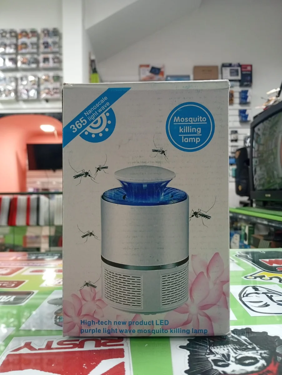 Lámpara LED mata mosquitos con luz UV 365 nm