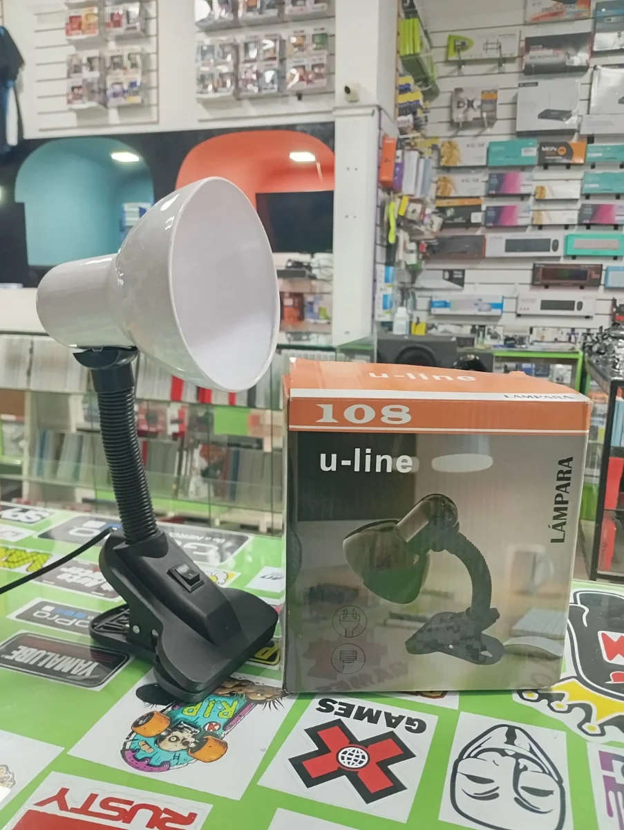 Lámpara con pinza y cuello flexible U-Line 108