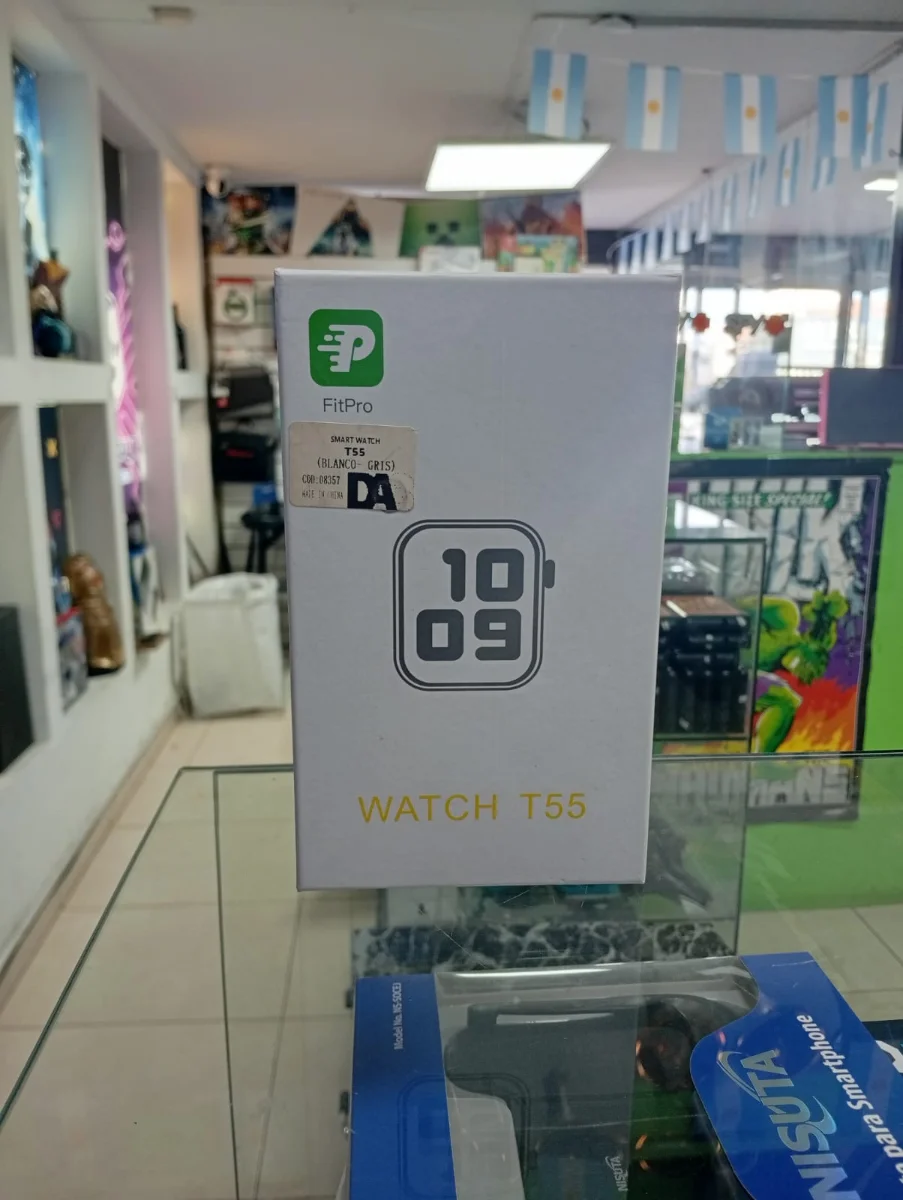 FitPro Watch T55 blanco y gris