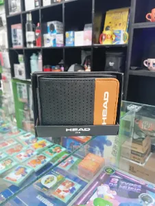 Billetera Head negra y naranja