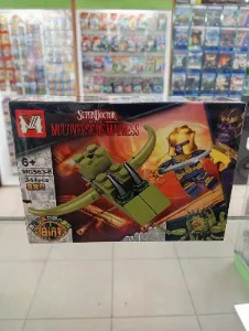 Set de bloques armables guerrero de Thanos con nave verde