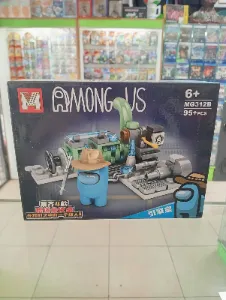Set de bloques armables Among Us sala de motores