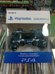 Joystick inalámbrico para PlayStation 4 camuflado azul