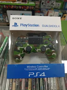 Joystick inalámbrico para PlayStation 4 camuflado verde