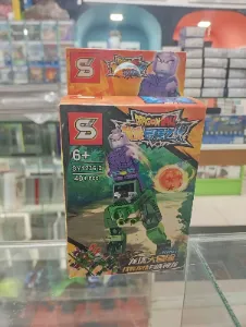 Set de bloques armables Dragon Ball con guerrero verde y esfera