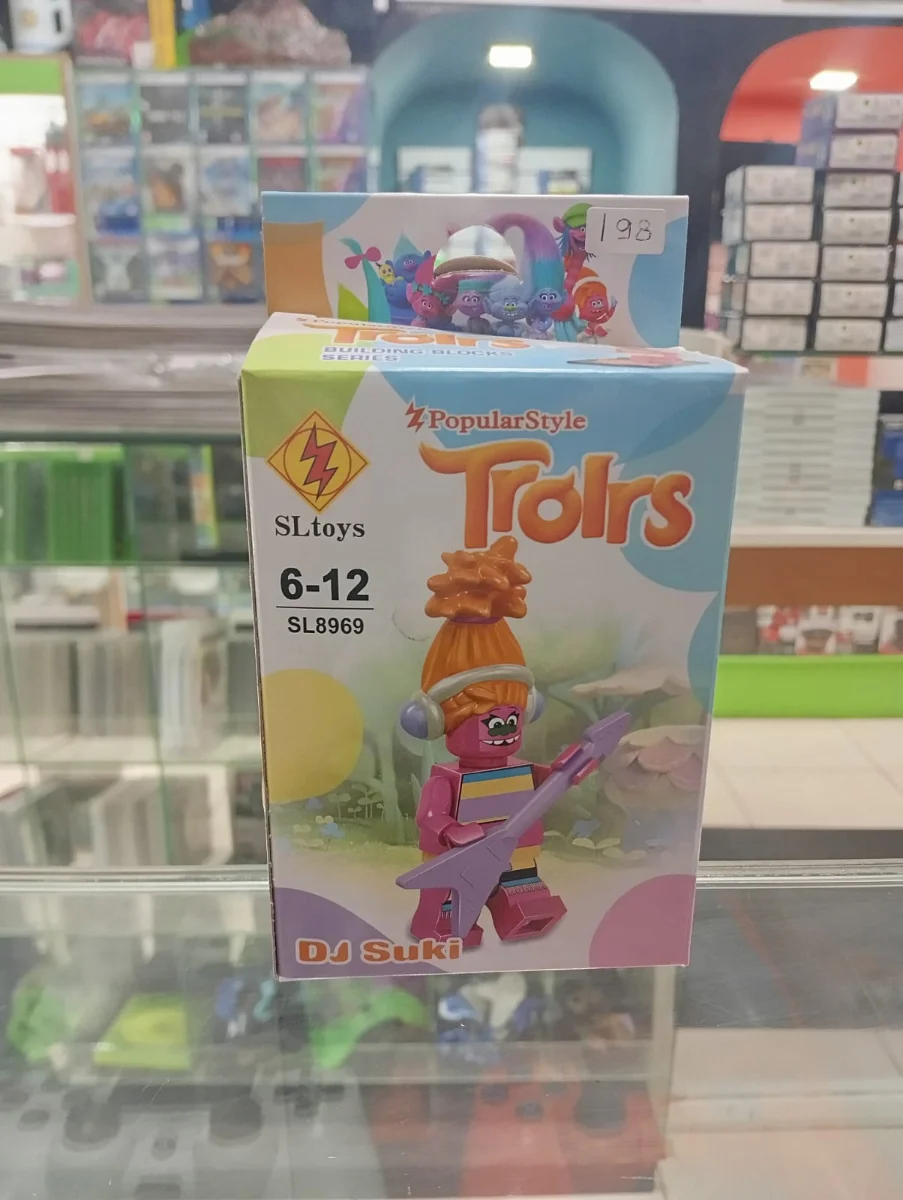 Figura armable Trolls cantante rosa