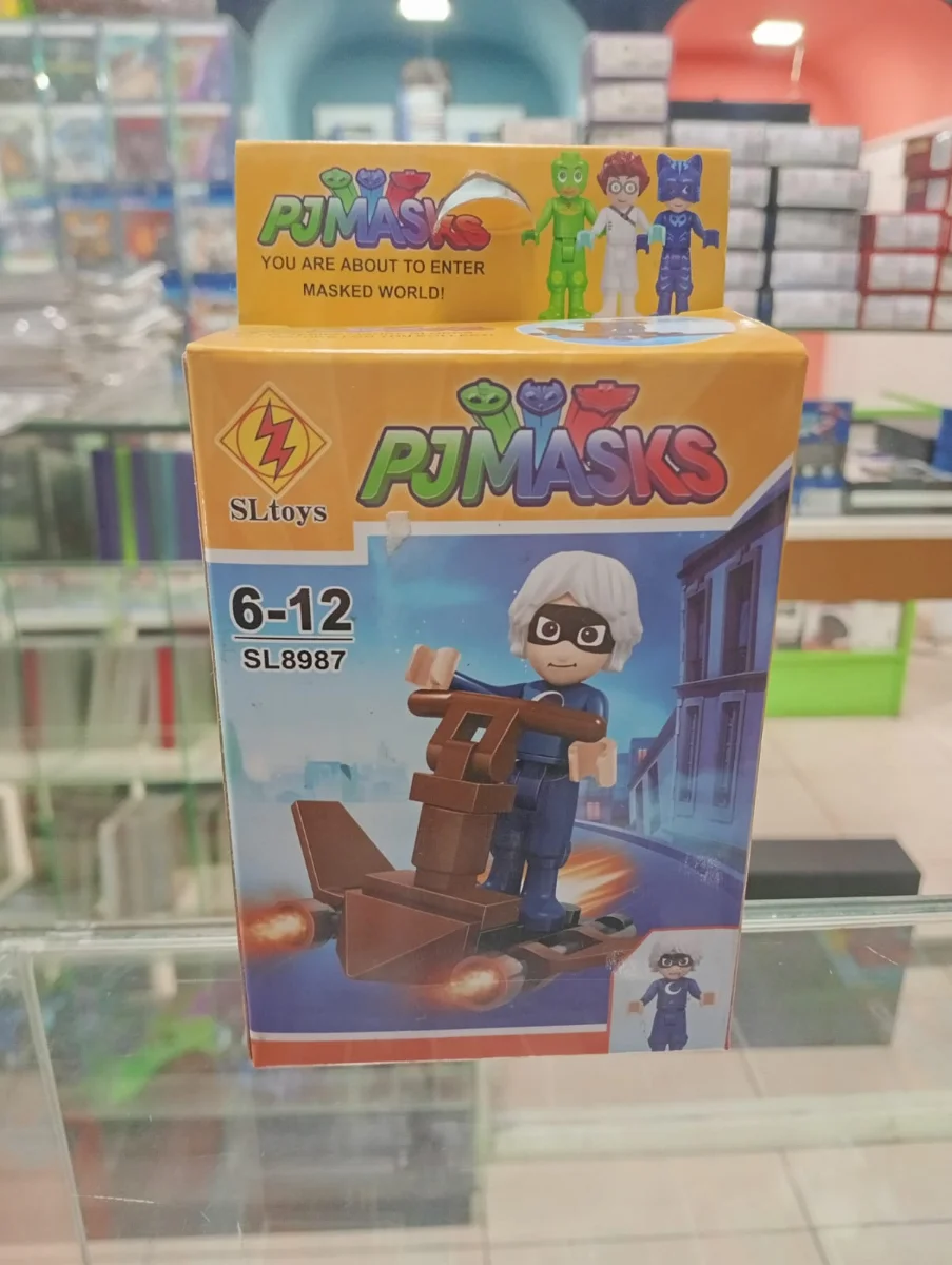Set de bloques armables PJ Masks con villano y vehículo