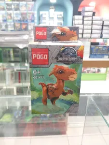 Set de bloques armables Jurassic World con dinosaurio naranja