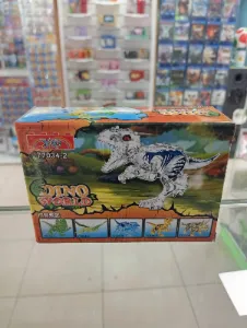 Dinosaurio armable Dino World blanco modelo 77034-2