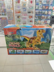 Dinosaurio armable Dino World naranja modelo 77034-5