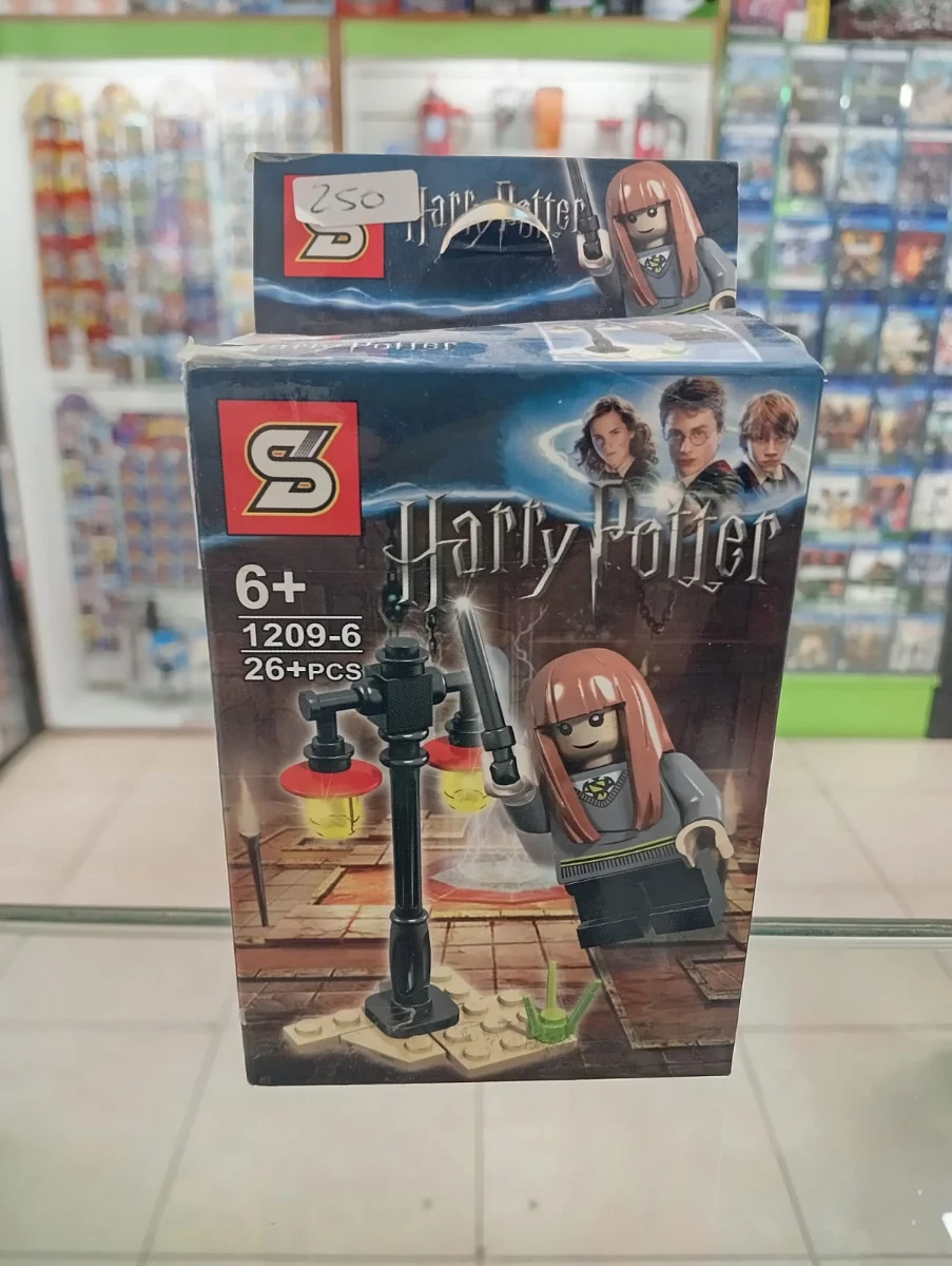 Set de bloques armables Harry Potter con mago en escena urbana