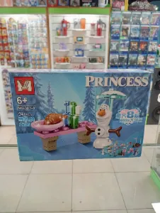 Set de bloques armables Princess con Olaf y mesa