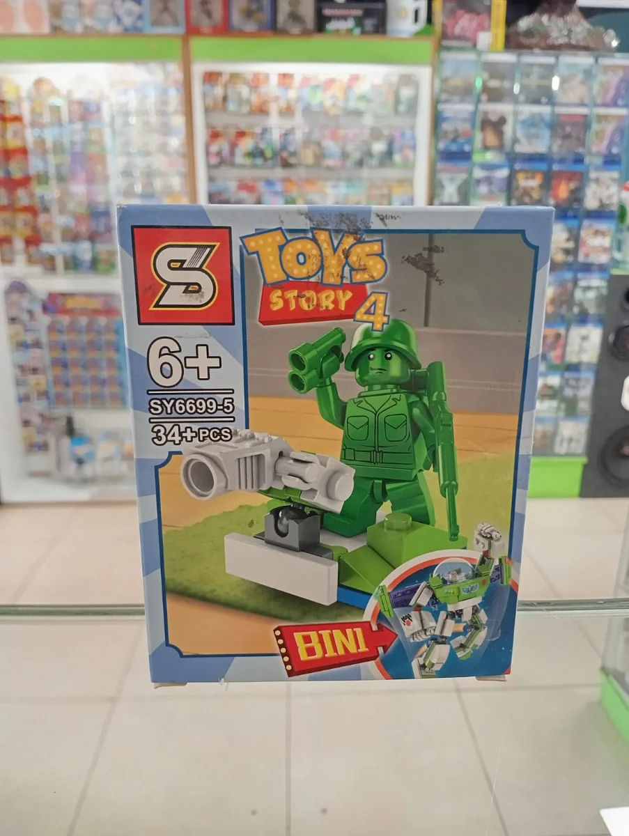Set de bloques armables Toy Story 4 soldado verde con cañón
