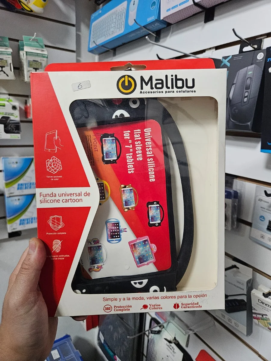 Funda Universal de Silicona Plana para Tablet de 7 Malibu